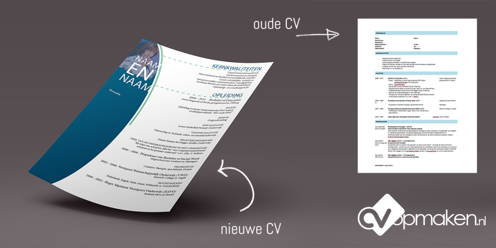 Voorbeeld CV vormgegeven door CVopmaken